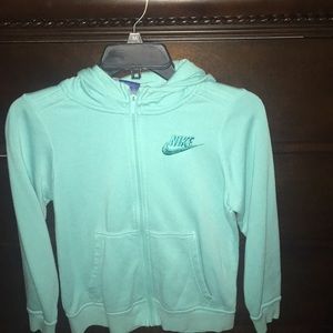 Blue zip up hoodie